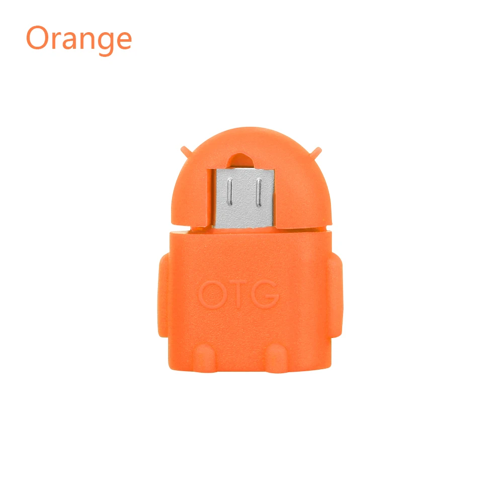 Микро USB к USB 2,0 Мини робот OTG адаптер конвертер для Android телефон Мышка для планшета USB флэш-накопители Аксессуары для мобильных телефонов