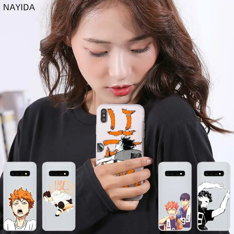 Мягкий Силиконовый ТПУ чехол с рисунком для Samsung Galaxy S30 S20 S7 Edge S8 S9 S10 Plus S11 Lite Uitra Haikyuu