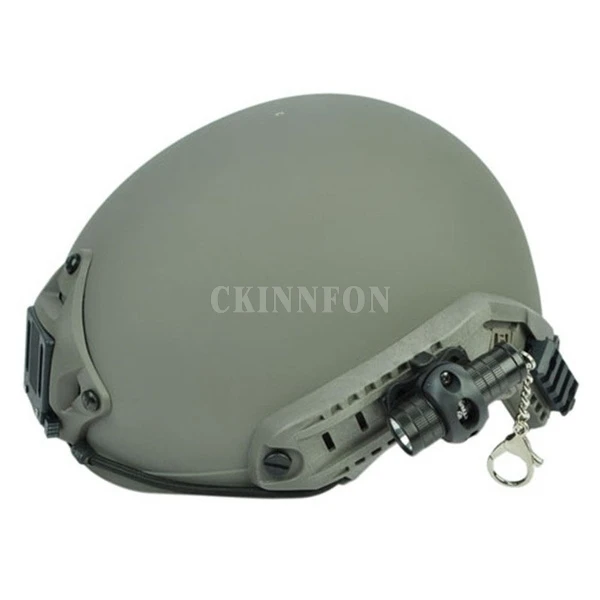 100Pcs/Lot New 21mm Tactical Flashlight Mount Clip For Helmet Rails Single Clamp Adaptor Holder LED | Спорт и развлечения