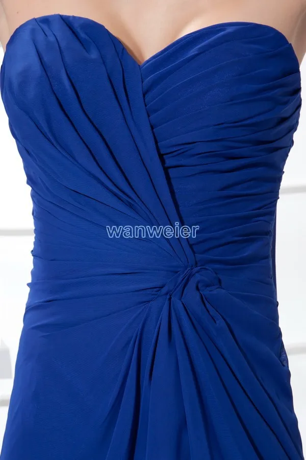 

free shipping 2018 sweetheart blue chiffon long vestido de noiva formal gown coral custom sexy chiffon women Bridesmaid Dresses