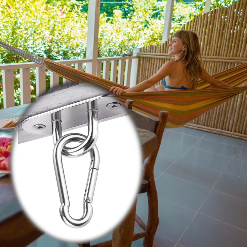 

Swivel Hook for Hammock Swing Chair Stainless Steel Hanging Seat Accessories Kit Hammock Chair Hanging Kit for Indoor/Outdoor