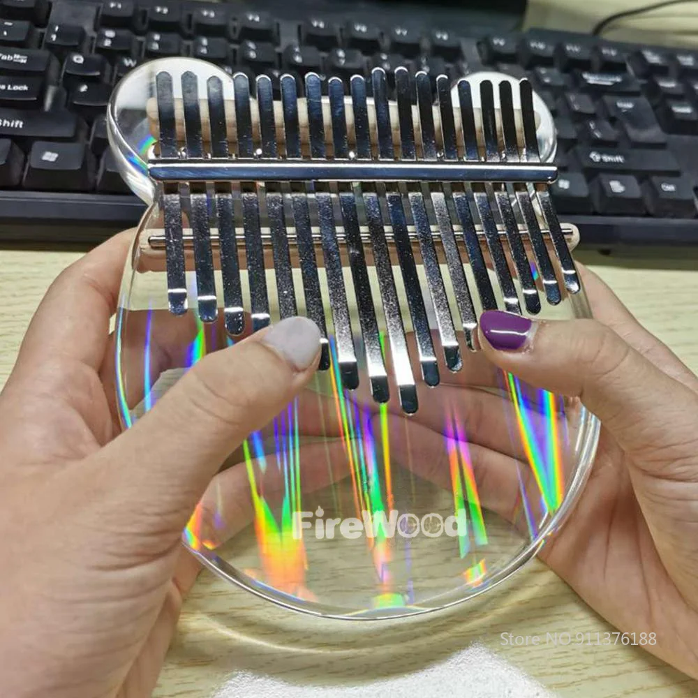 

Scoutdoor 17 Keys Kalimba Thumb Piano Made By Single Board High-Quality Wood Mahogany Body Musical Instrument