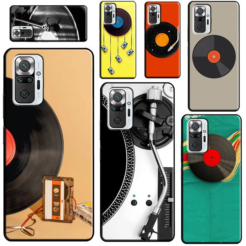 

Чехол для Xiaomi Redmi Note 9 Pro, 8, 9S, 8T, Note 10 Pro, 9T, 9A, 9C, 7A, 8A, с виниловой пластинкой