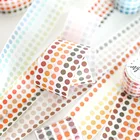 Винтажные красочные Morandi Dots васи ленты круглые наклейки точка наклейки для Diy декоративный дневник планировщик для скрапбукинга фото Ablum