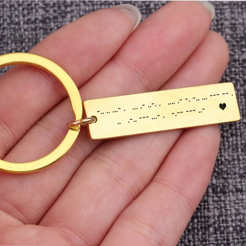 Безопасный привлекательный брелок с кодом Я ЛЮБЛЮ ТЕБЯ Сердце брелки безделушки