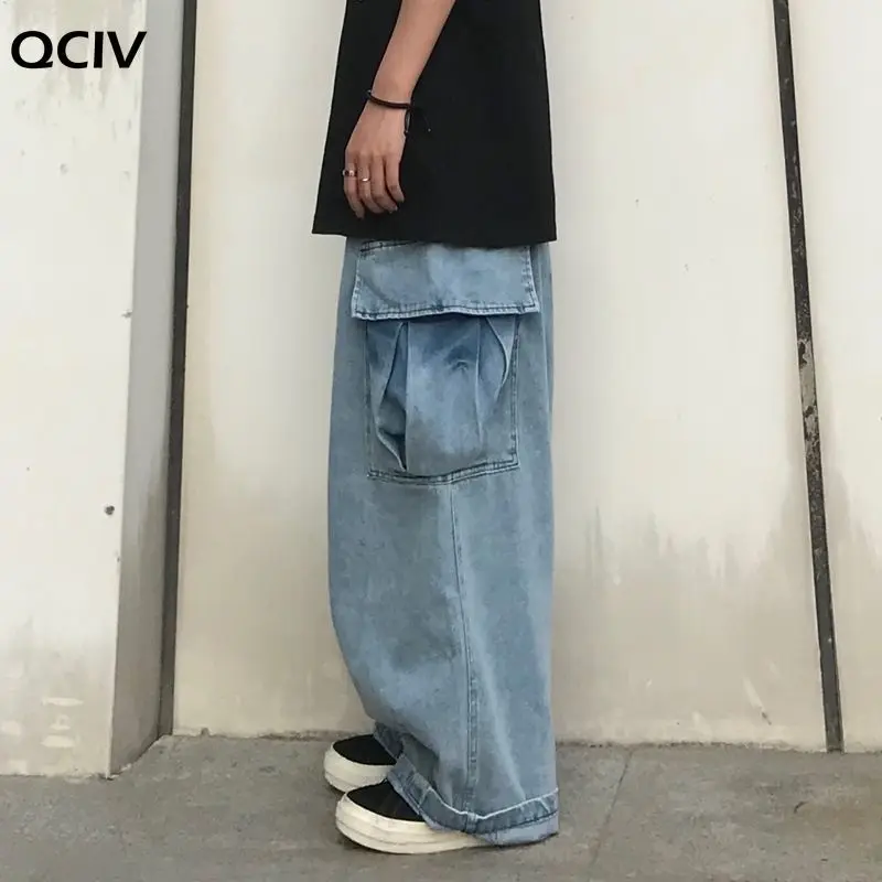 Jeans Women Harajuku Retro Unisex Cargo Trouser Slouchy Jean Baggy Ins Popular Japanese Streetwear Mopping Casual Kpop Autumn