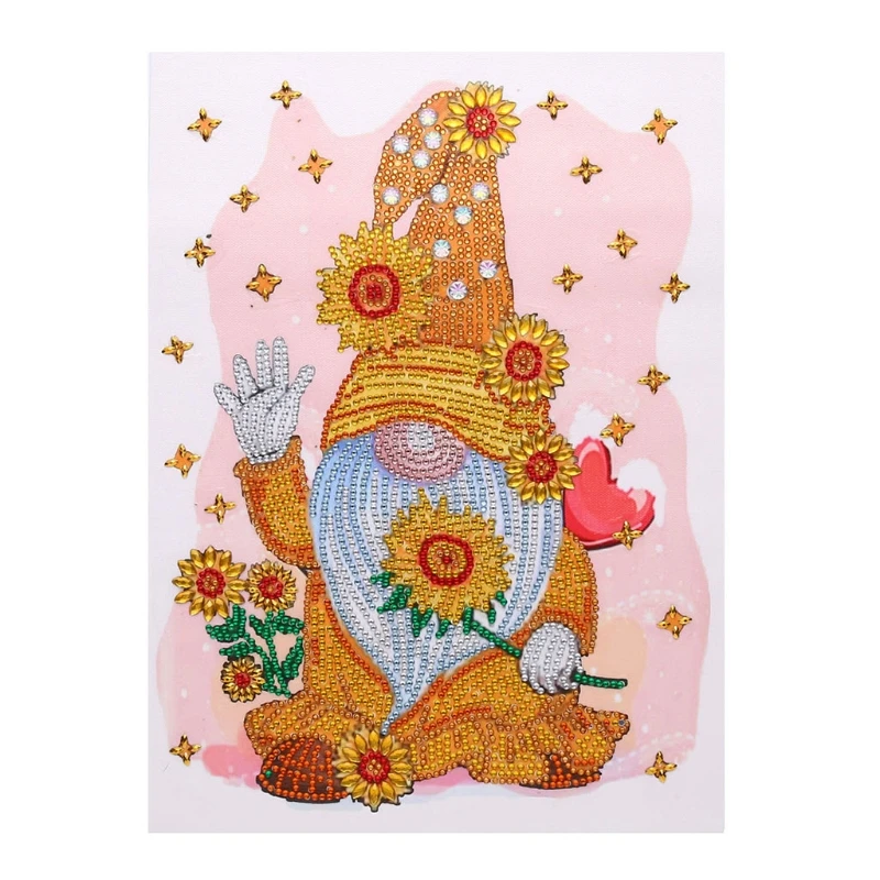 

Sunflower Gnome 5D Special Diamond Painting Embroidery Cross Stitch Rhinestones DIY Needlework Crafts 72XF