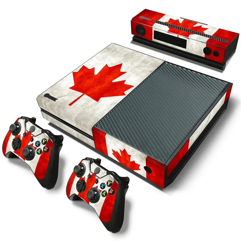 Флаг для X box one Наклейка на консоль и 2 наклейки BOX ONE Виниловая наклейка x