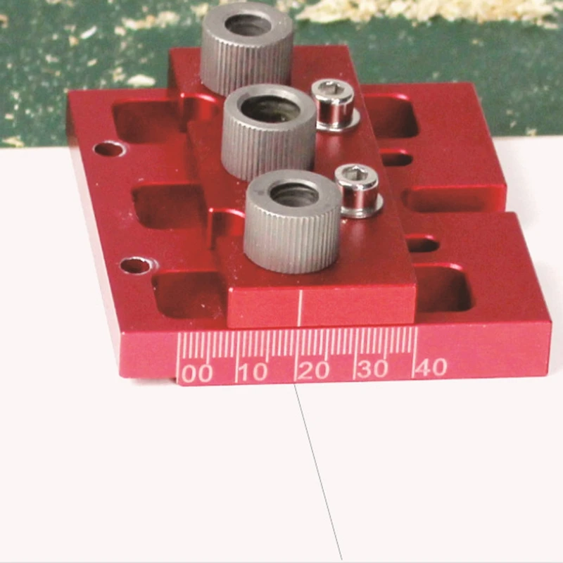 

Multifunction Woodworking Doweling Jig Kit Adjustable Drilling Guide Puncher Locator for Furniture Connecting Carpentry