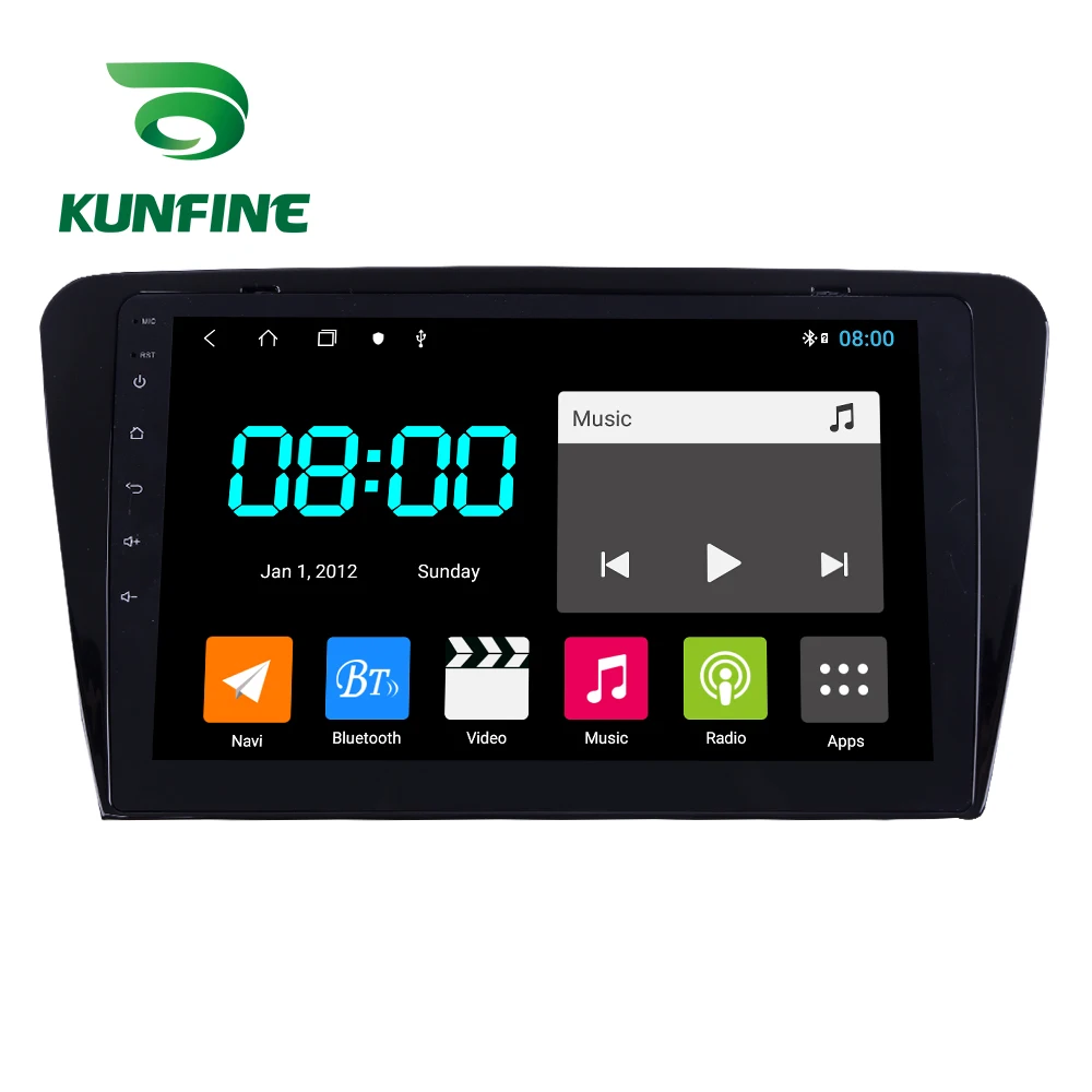 Android 10 0 1024*600 Octa Core автомобильный DVD GPS-навигатор плеер Deckless Car Stereo для Skoda Octavia 2014-2018