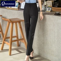 summer suit pants womens pants korean slim fashion formal wear professional anti wrinkle straight smoke pipe casual pants