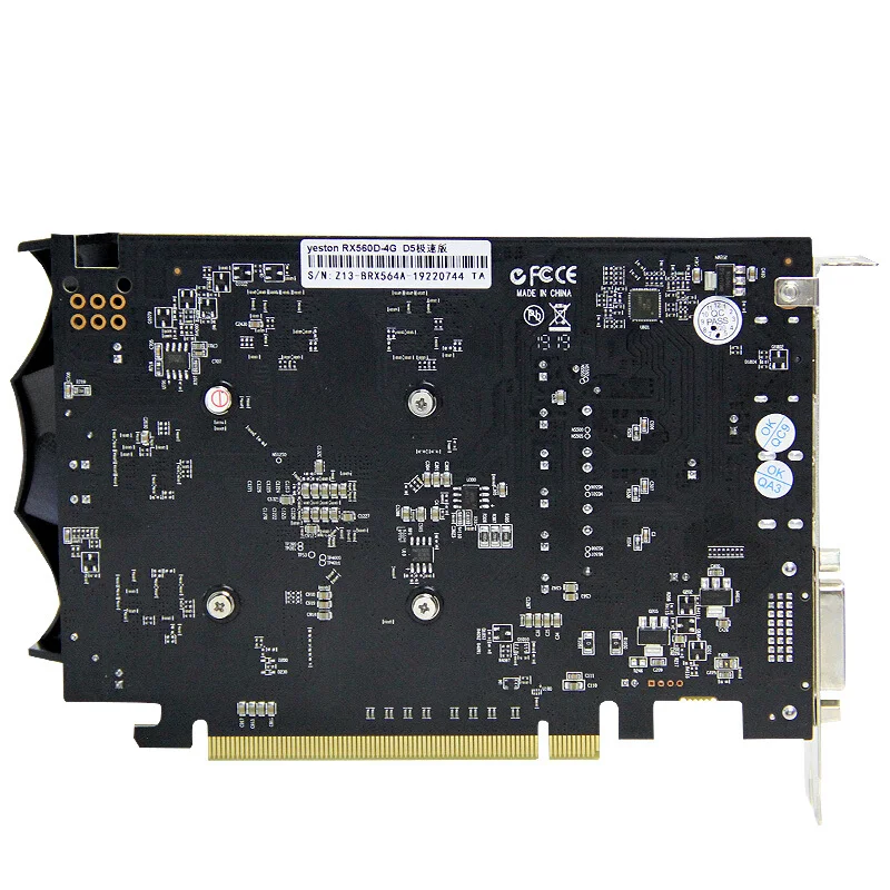 Выделенная видеокарта Yeston RX560D-4G D5 Extreme Speed Edition 1176 МГц 4G/6000 бит/GDDR5 для игрового