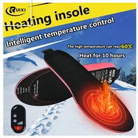 2200ma usb charging heating insole size can be cut washable electric foot warming treasure insole for men and women