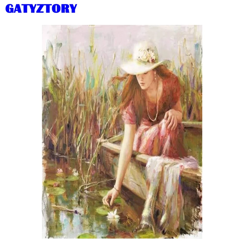 GATYZTORY фреймовая картина сделай сам цифровая Набор для рисования по номерам