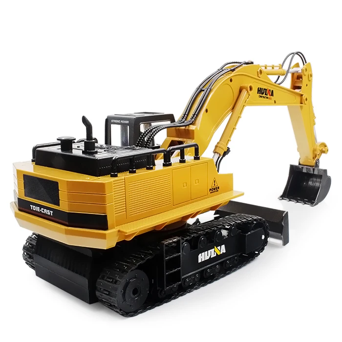 HuiNa 1510 RC Гусеничный автомобиль 11CH 2 4G 1:14 металлический экскаватор зарядка 1:12