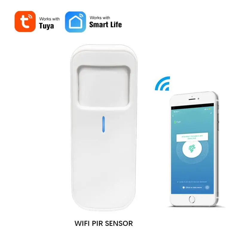 

Tuya Smart Motion PIR Sensor Detector WIFI Movement Sensor Smart Life APP Control Smart Home Wireless Home Security System