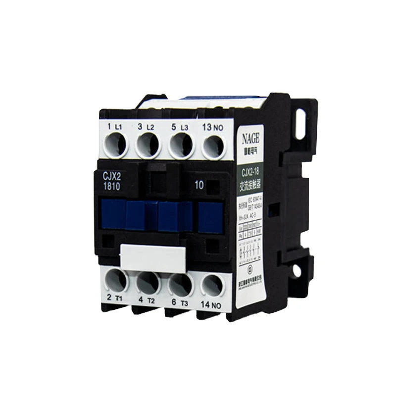 CJX2 1810 LC1 контактор переменного тока 18 А 3 фазный полюсный без катушечного