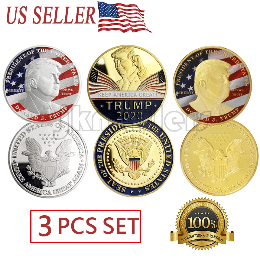 

Дональд Трамп 2020, вызов, монета, «держать Американский Великий президент», памятная монета