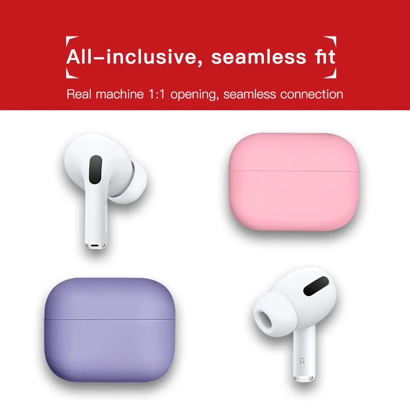 Ультратонкий силиконовый чехол для беспроводных наушников с поддержкой Bluetooth Apple