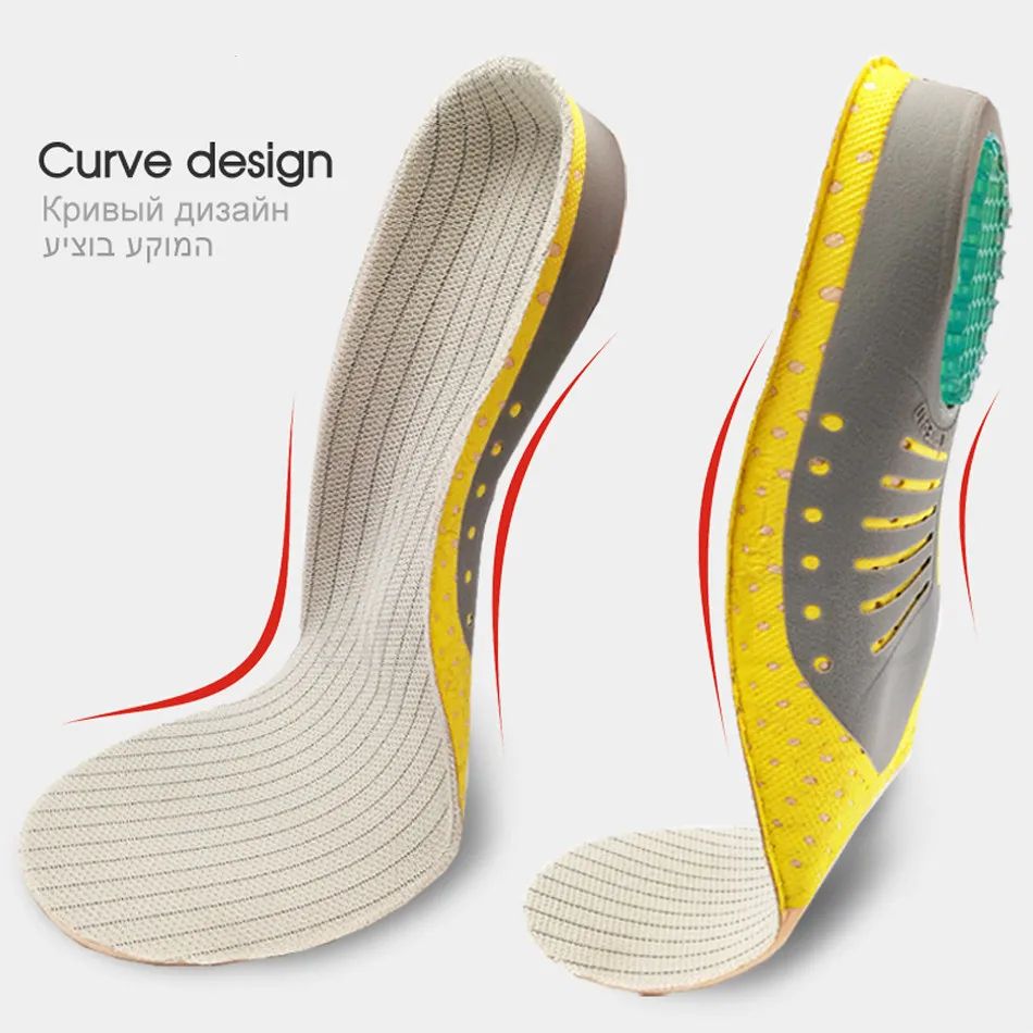 

PVC Orthopedic Insoles Orthotics flat foot Health Sole Pad for Shoes insert Arch Support pad for plantar fasciitis Feet Care
