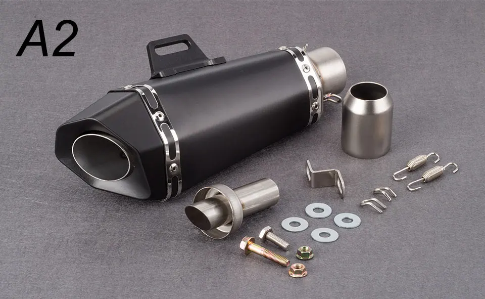 51 мм Akrapovic мотоцикл глушитель выхлопной трубы Малый шестиугольный выхлопной Yoshimura для R6 FZ8 DUKE390 R25