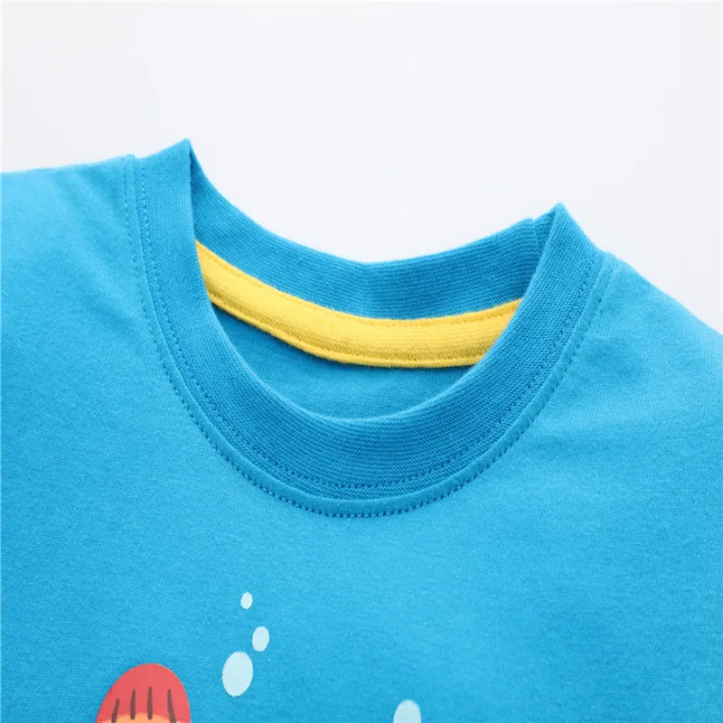 Jumping meters/Одежда для маленьких мальчиков хлопковые футболки с принтом машин