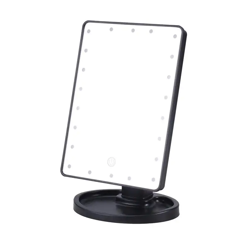 LED Touch Screen Lighted Makeup Mirror with Lights Dimmable 180 Degree Adjustable Table | Красота и здоровье