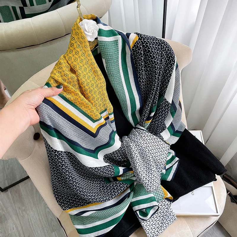 

New Fashion cotton Women Scarf Beach Hijab Shawls and Wraps Female Foulards Echarpe High Quality Headband Bufandas 180*90cm