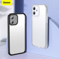 baseus tpu camera lens protector frame case for iphone 12 mini transparent phone cover for iphone 12 pro max simple phone cover