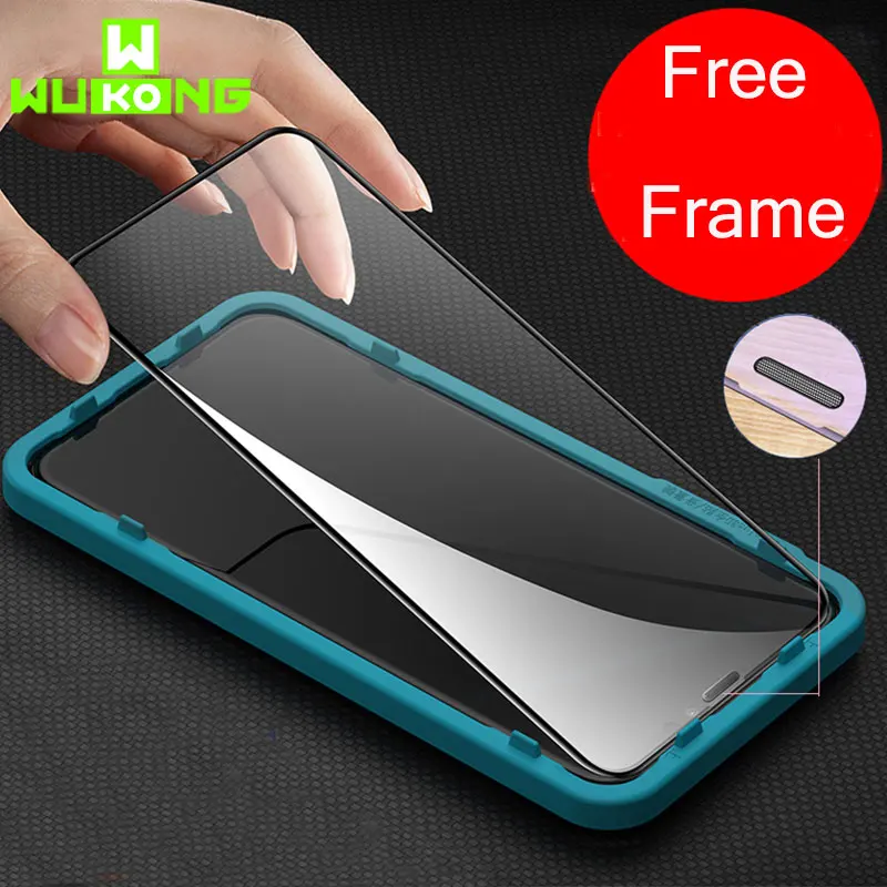 Закаленное стекло с защитой от пыли и полным покрытием для iPhone 11 Pro max ixs защита