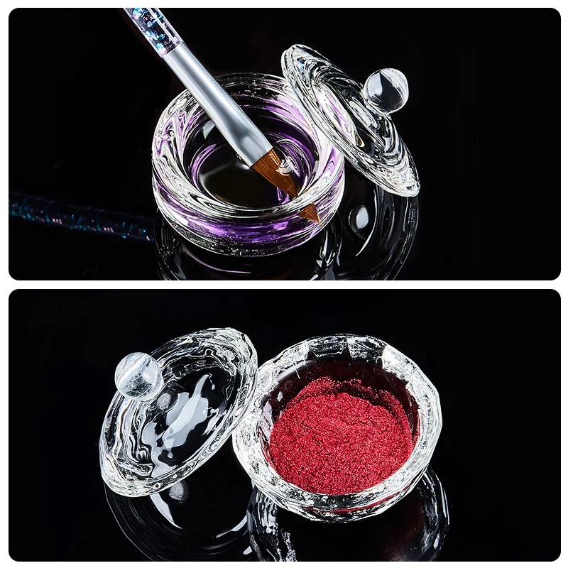 Стеклянная Чаша для ногтей разных форм стеклянная чаша посуда акриловый