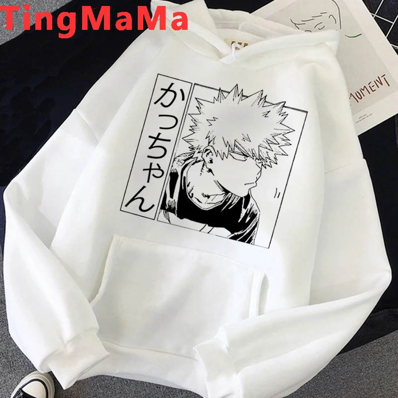 

My Hero Academia Hoodies Men Funny Japanese Anime Boku No Hero Academia Bakugo Graphic Streetwear Unisex Sweatshirts Male