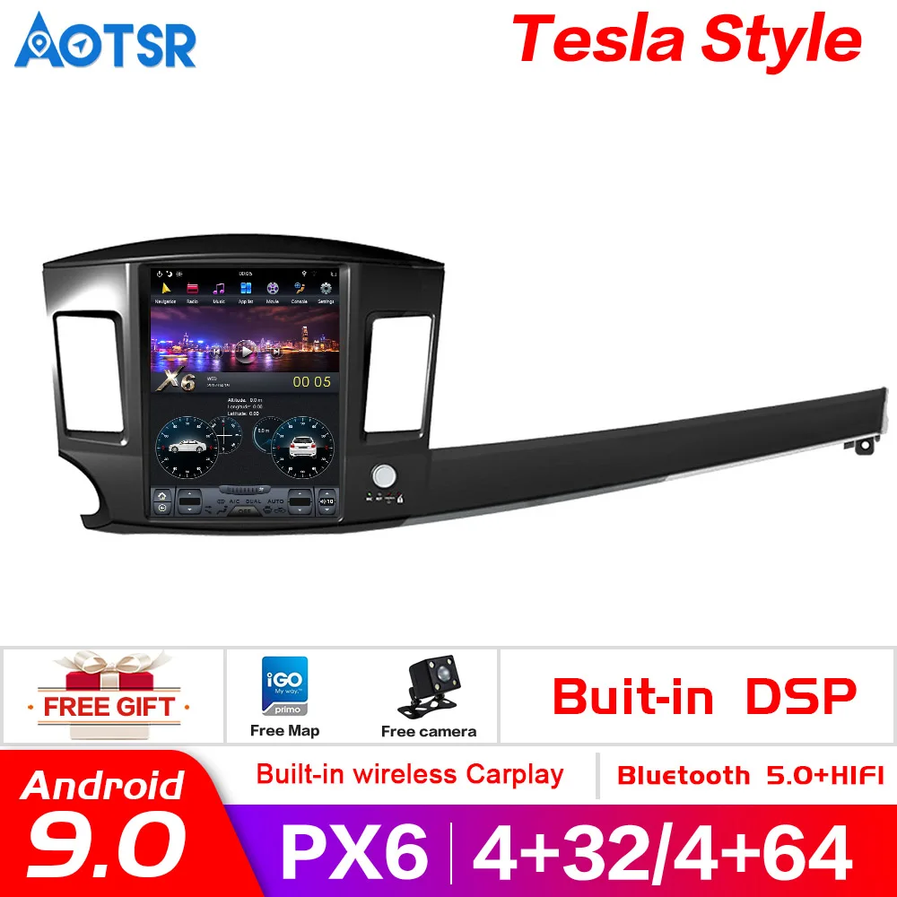 

Для Mitsubishi Lancer 2010-2015 стерео радио аудио экран Tesla Android PX6 Авторадио автомобильный мультимедийный плеер GPS
