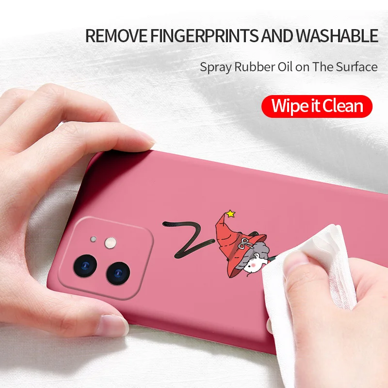 

Soft Cute Girl Pattern Phone Case For iPhone 12 Pro Max 11 X XS XR XSMAX SE2020 8 8Plus 7 7Plus 6 6S Plus Silicone Cover