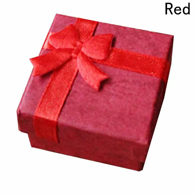 

1Pcs Small Bowknot Gift Boxes Package Makeup Organizer Necklace Earrings Ring Box 4X4X3cm Jewelry Box Paper Jewelry Gift Box
