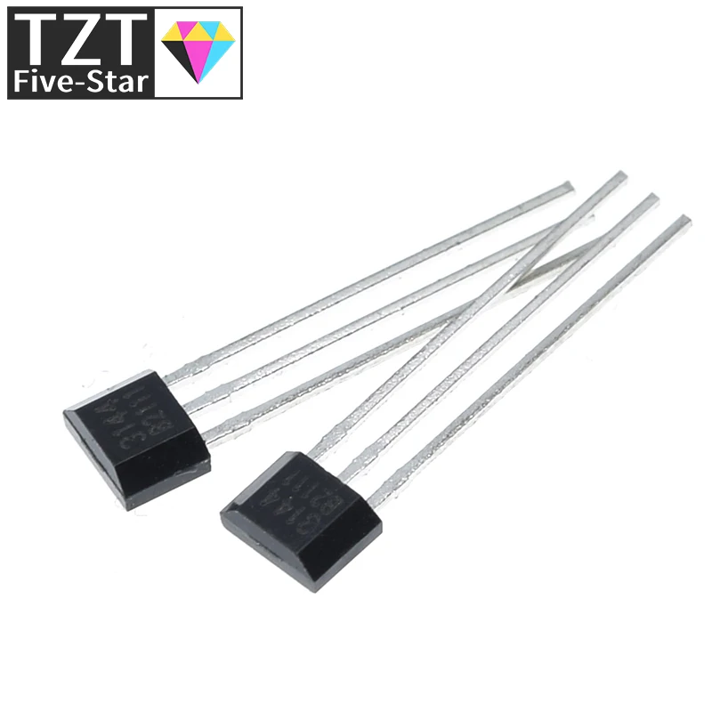 10pcs A3144 OH3144 Y3144 Hall Effect Sensor Brushless Electric Motor TO-92UA A3144EUA |