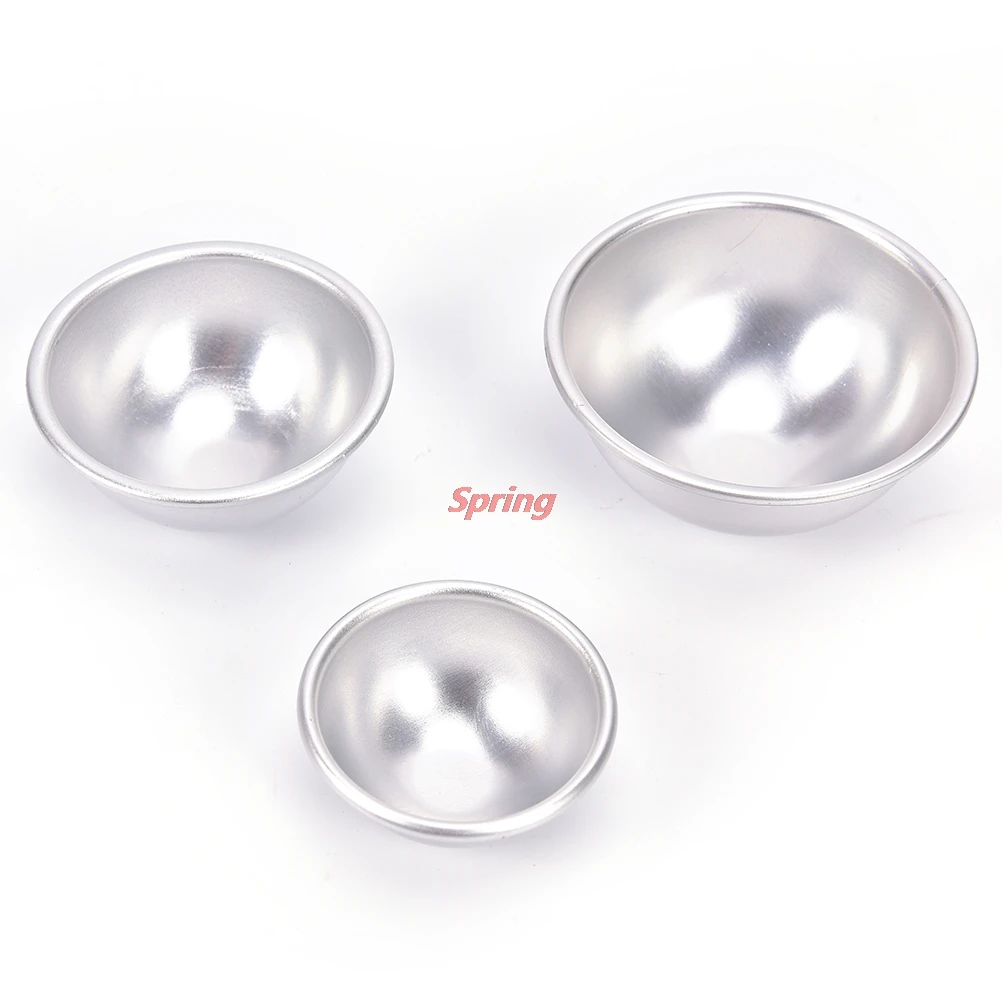 

New 3D Aluminum Kitchen Sphere Bath Cake Pastry Mould Bomb Mold Pan Tin Baking