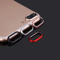 2pcs metal frame camera glass protector for iphone 7 7plus 8 anti scratch alloy mobile phone lens sticker camera lens glass film