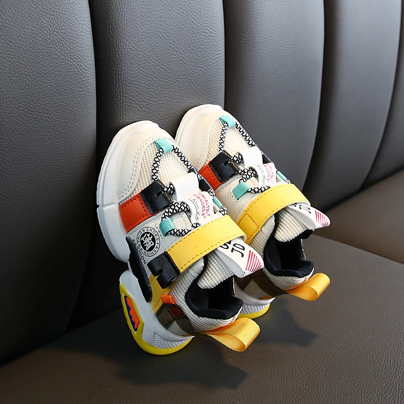 Кроссовки спортивные для мальчиков и девочек Повседневная дышащая обувь на