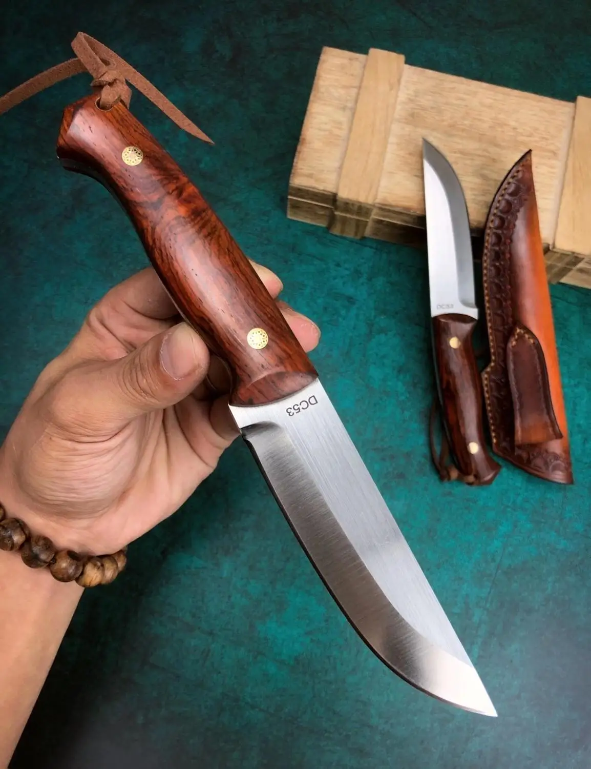 Японский охотничий нож DC53 из стали для самообороны в джунглях уличный острый