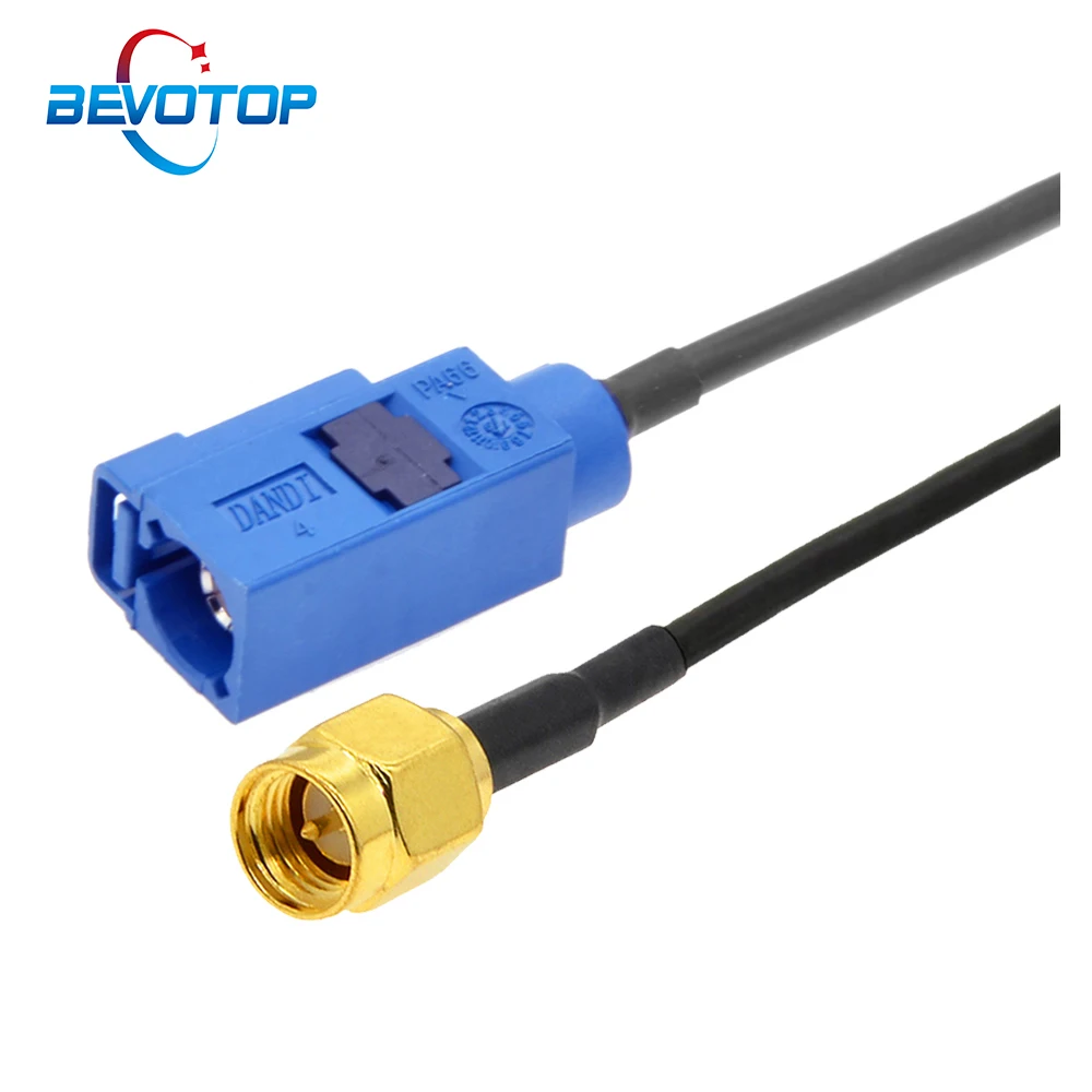 

10PCS SMA Male Plug to Blue Fakra C Female Jack RG174 RF Coaxial Pigtail GPS Antenna Extension Cable for Auto Vehicle Car