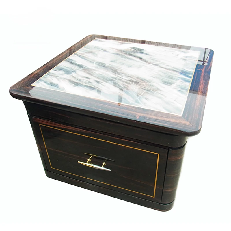 Side table Современный приставной столик для гостиной диван маленький угловой квадратный журнальный столик мраморный столешница деревянный столик для продажи - Цвет: Side table