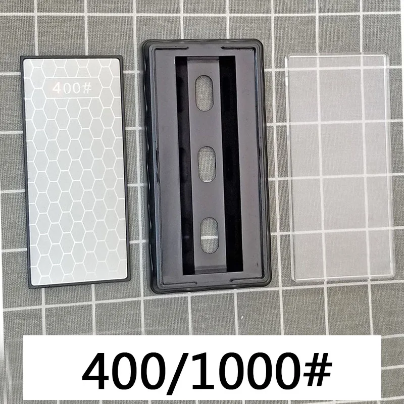 Алмазный точильный камень 400 600 1000 зернистость двухсторонняя точилка для ножей для заточки ножей кухонные инструменты для уличного использования - Цвет: 400 1000 grit
