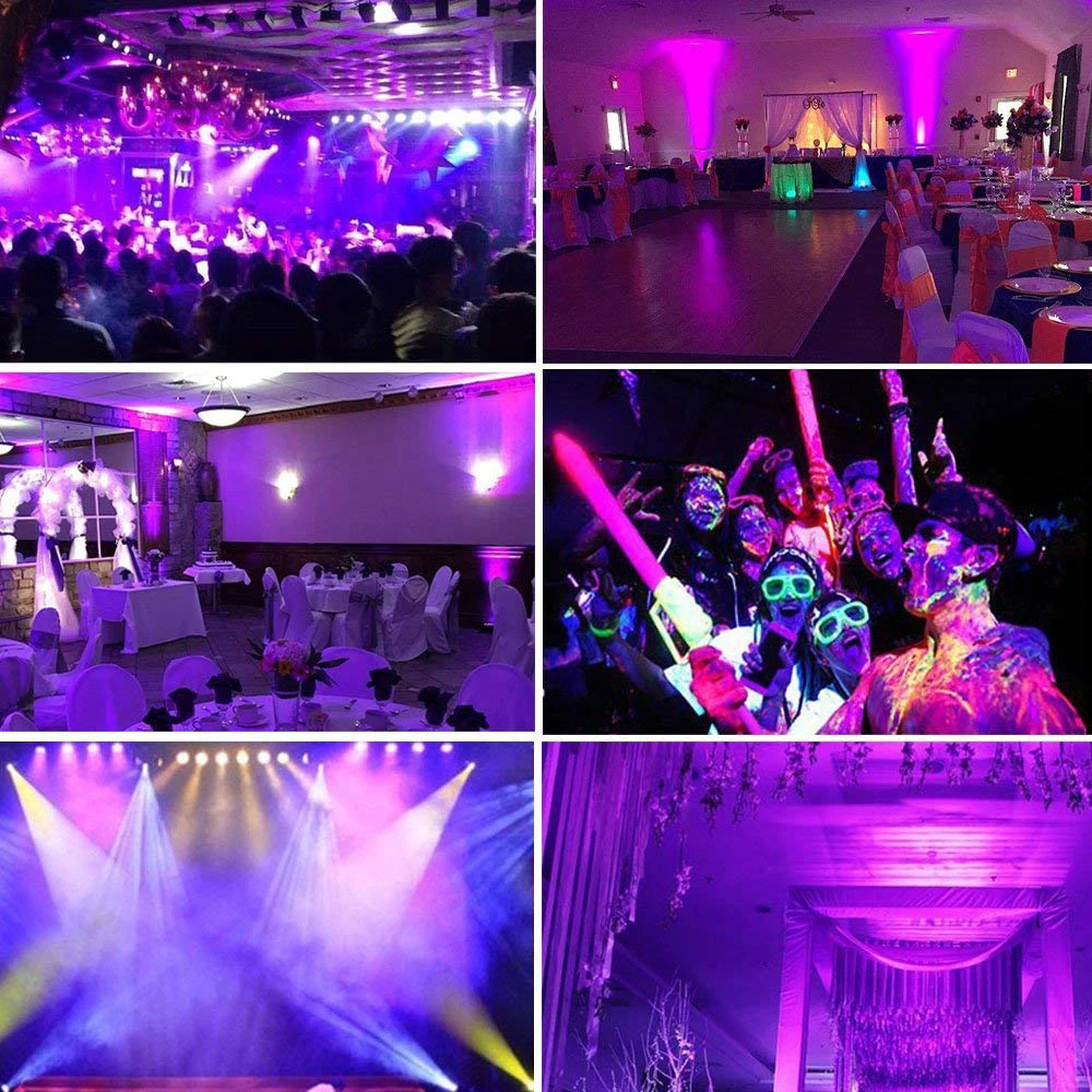 54 Вт светодиодный сценический светильник УФ Par Светильник кристалл магический