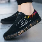 Мужские холщовые кроссовки, удобные дышащие кеды, на шнуровке, повседневная обувь на плоской подошве, Y985, весна-осень