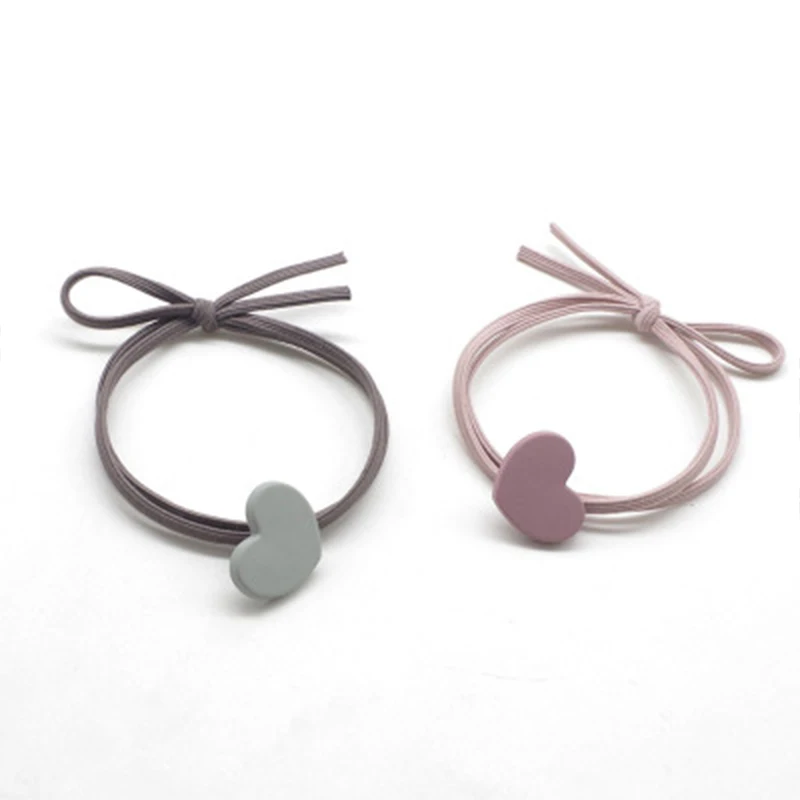 Детская лента для волос с сердечками двусторонняя эластичная аксессуары ярких