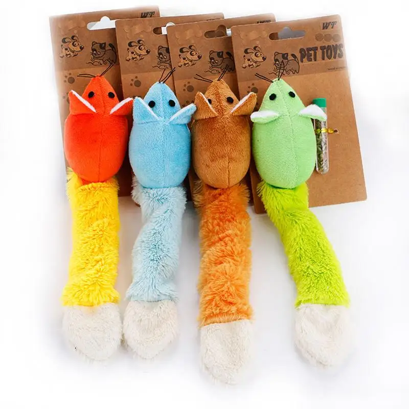 

Cute Cartoon Plush Mice Shape Toys Soft Comfortable Funny Cats Throwing Toys Skin Friendly Amuse Interactive Cat Toys Supplies
