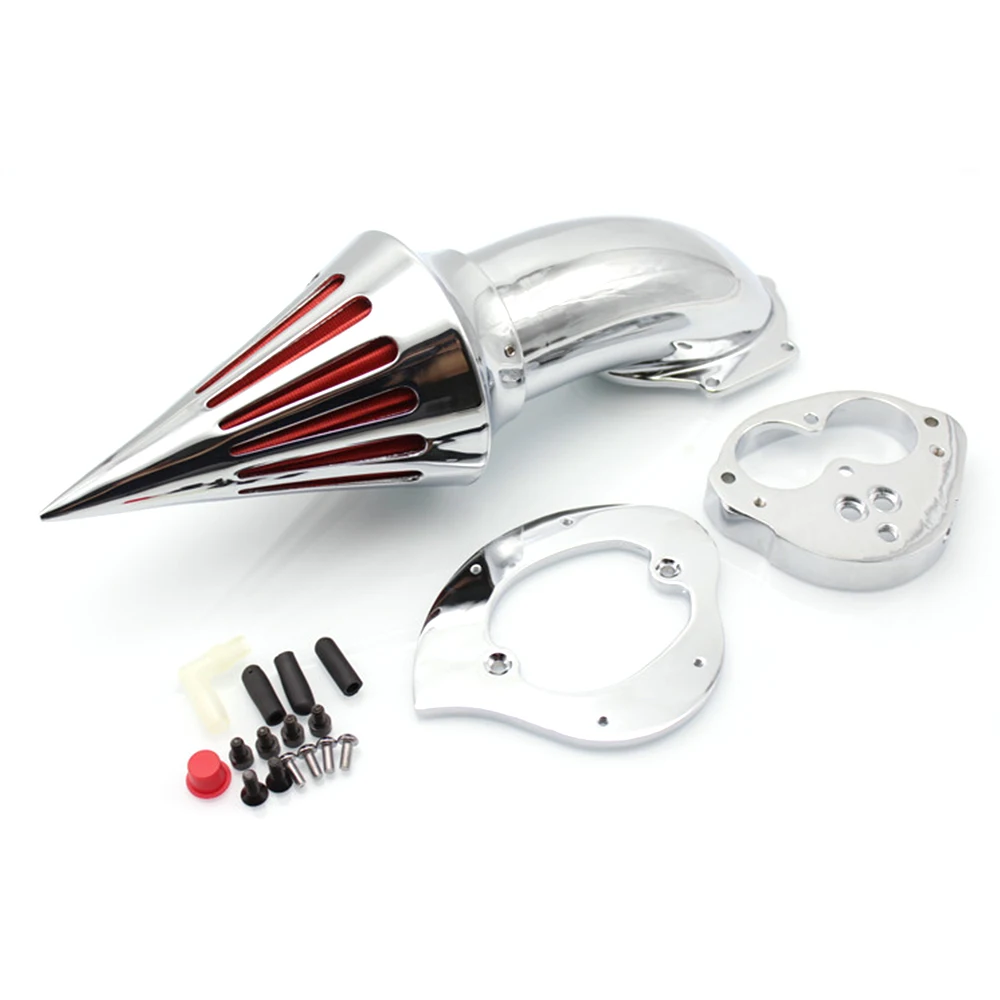 

Chrome Motorcycle Spike Air Cleaner Kit intake filter case for Kawasaki Vulcan VN 1500 1600 VN1500 VN1600 2000-2012