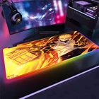Большой коврик для мышки с аниме One Punch Man клавиатура стол коврик игровые аксессуары коврик для мыши RGB резиновые разные размеры коврик для игровой мыши xxl