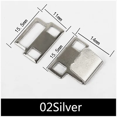 02Silver Meetee 30/50 комплектов Медь металлический крючок для брюк шуба невидимая кнопка крючок для юбки на брюки Регулируемая застежка аксессуары для шитья CN047 - Цвет: 02Silver